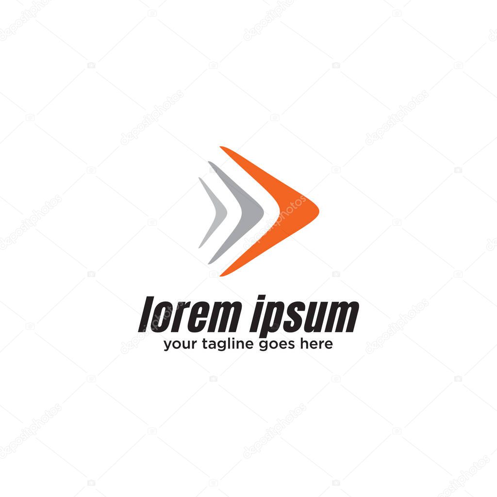 Boomerang weapon icon logo design vector template