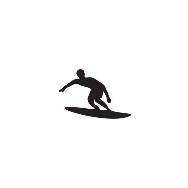 Surfer Logo Symbol Design Vektor Vorlage — Stockvektor