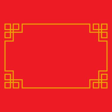 Çin sınır çerçeve tasarım şablonu