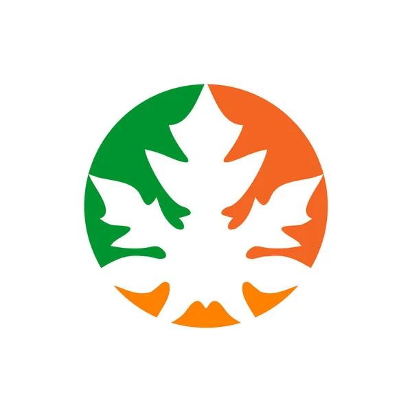 Πρότυπο Φορέα Σχεδίασης Λογότυπου Φύλλων Παπάγια — Διανυσματικό Αρχείο