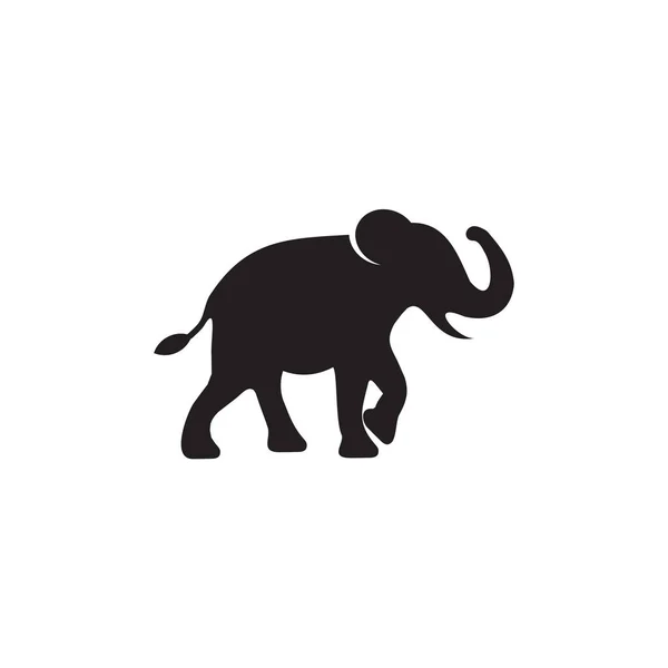 Modelo Vetor Design Logotipo Animal Elefante — Vetor de Stock