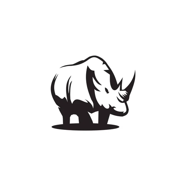 Векторный Шаблон Логотипа Носорога — стоковый вектор