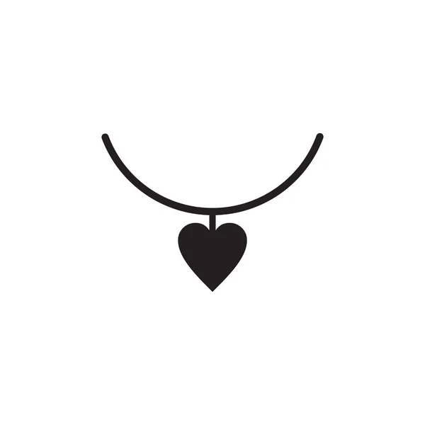 Halskette Schmuck Logo Design Vektor Vorlage — Stockvektor