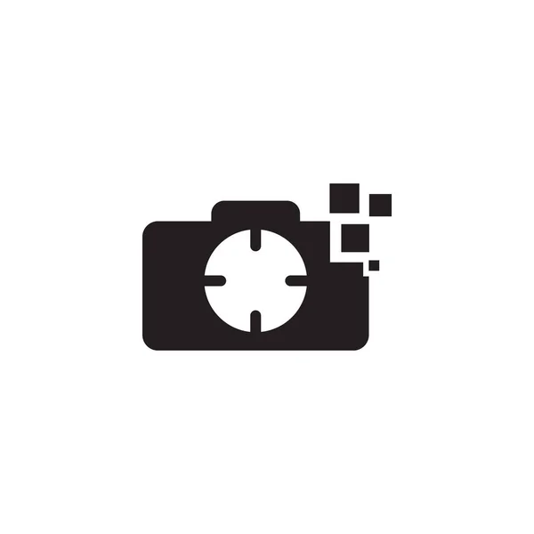 Camera Photography Logo Design Vector Template — Stock Vector