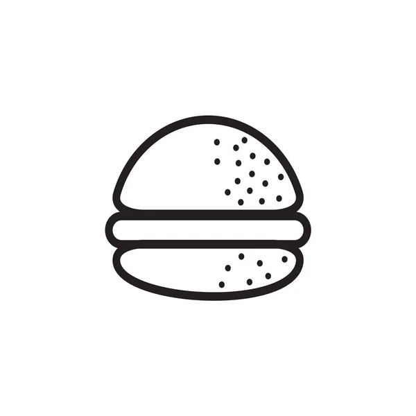 Burger Empresa Logotipo Modelo Vetor Design — Vetor de Stock