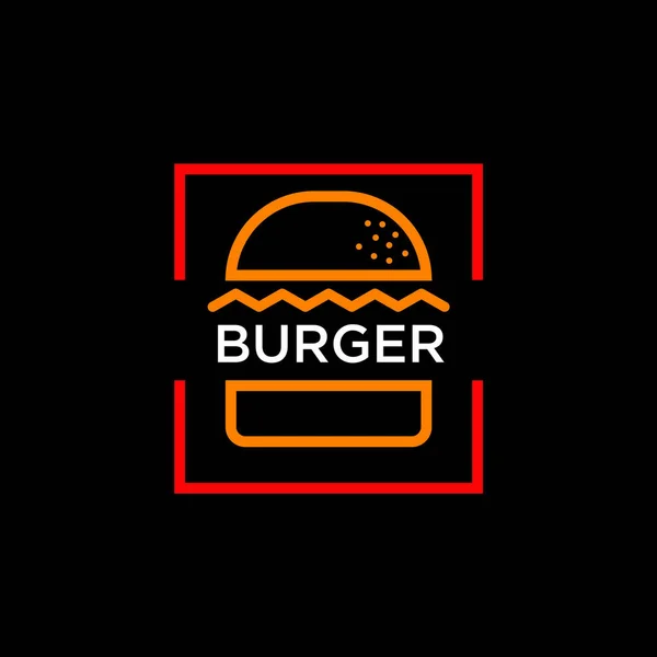Шаблон Векторного Дизайну Логотипу Компанії Burger — стоковий вектор