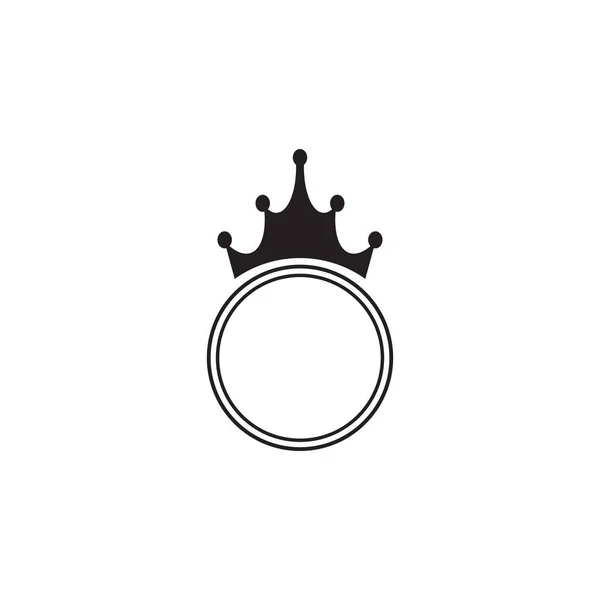 Ehering Logo Design Vektor Vorlage — Stockvektor
