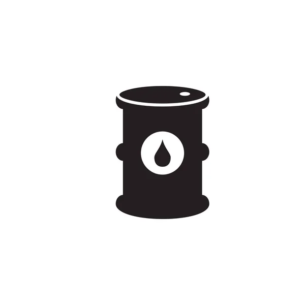 Oil Drum Logo Design Vector Template — Stock Vector