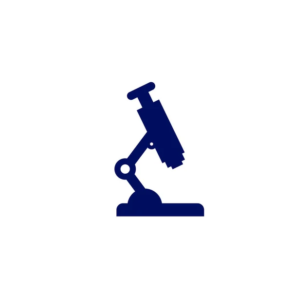 Simbolo Del Microscopio Logo Modello Vettoriale — Vettoriale Stock