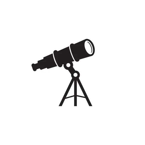 Plantilla Vector Diseño Logotipo Signo Telescopio — Vector de stock