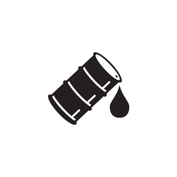 Oil Drum Sign Logo Design Vector Template — Stock Vector
