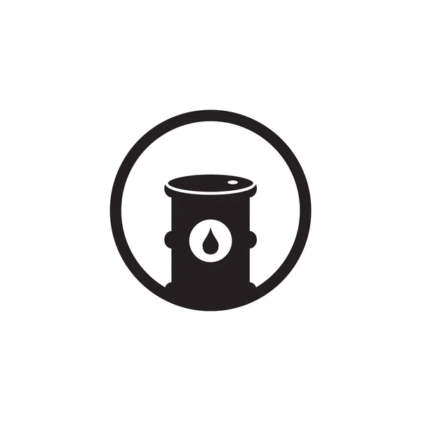Векторный Шаблон Логотипа Барабана Масла — стоковый вектор