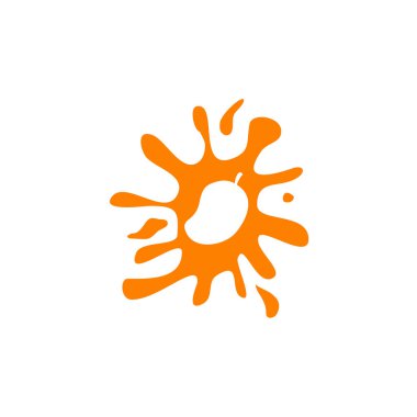 Mango meyve logosu tasarım vektör şablonu