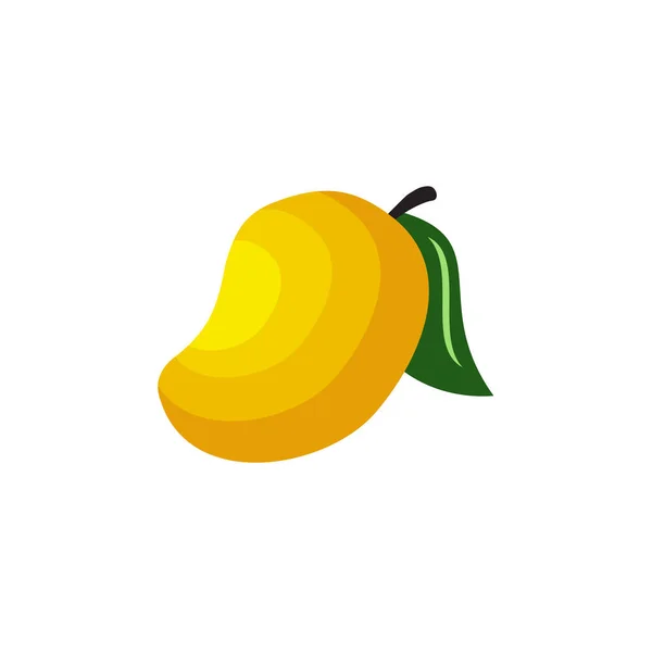 Mango Fruta Logotipo Diseño Vector Plantilla — Vector de stock