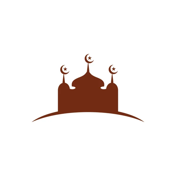 Moschea Costruzione Logo Modello Vettoriale — Vettoriale Stock