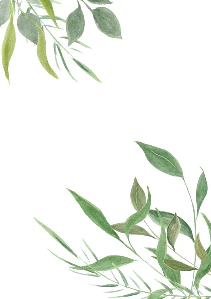 floral background with green leaves