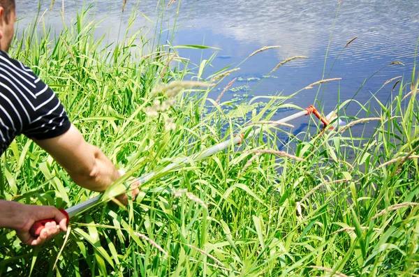 Prelevare Campioni Acqua Prove Laboratorio Concetto Analisi Purezza Dell Acqua — Foto Stock