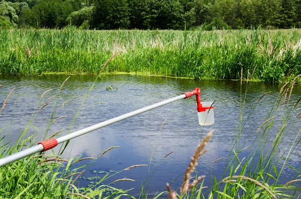 Prov Vatten För Laboratorietester Konceptet Analys Vattnets Renhet Miljö Ekologi — Stockfoto