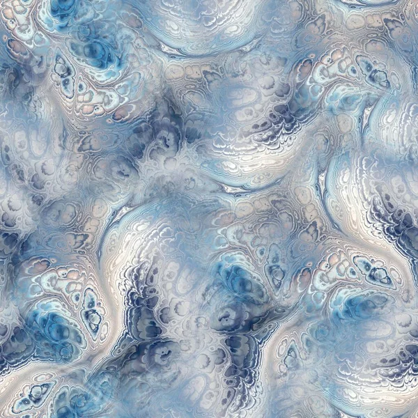 Fractal marble vein wavy ink dye fluid line swatch — Stock Photo, Image