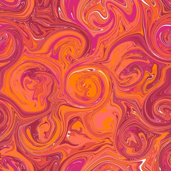 Marbled Seamless Powtórz Wzór Kolorze Czerwonym Pomarańczowym Różowym Białym — Zdjęcie stockowe