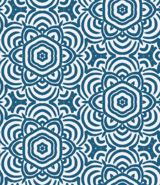 Kusursuz bir vektör modeli. Japon kabunlarından esinlendim Mavi ve beyaz.