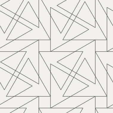 Geometrik tasarım, basit çizgi sanatı, kusursuz tekrar eden vektör deseni. Fayanslar, tekstil ve duvar kağıtları için mükemmel.