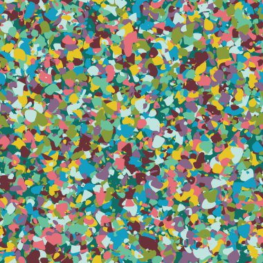 Kusursuz bir vektör örneği örneği. Benekli benekli renk tanecikleri düz arkaplanda.