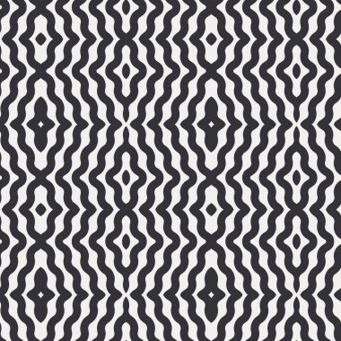 Geometrik tasarım, basit çizgi sanatı, kusursuz tekrar eden vektör deseni. Fayanslar, tekstil ve duvar kağıtları için mükemmel.