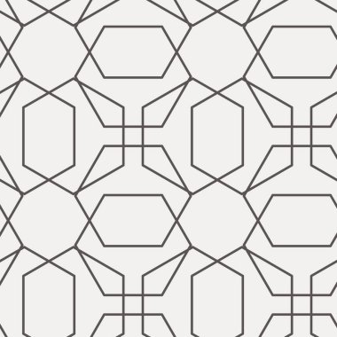 Geometrik tasarım, basit çizgi sanatı, kusursuz tekrar eden vektör deseni. Fayanslar, tekstil ve duvar kağıtları için mükemmel.