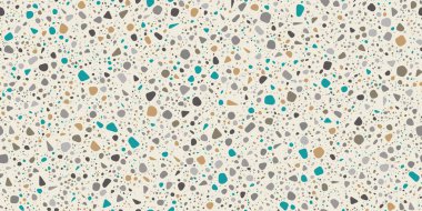 Kusursuz bir vektör örneği örneği. Benekli benekli tanecikler arka planda farklı boyutlarda ve renklerde.