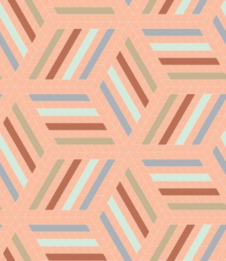 Kilim, tekstil ya da fayans temalı kusursuz desenli geometrik tasarım. Vektör dijital sanat