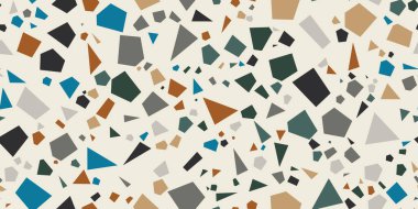 Kusursuz bir vektör örneği örneği. Benekli benekli tanecikler arka planda farklı boyutlarda ve renklerde.