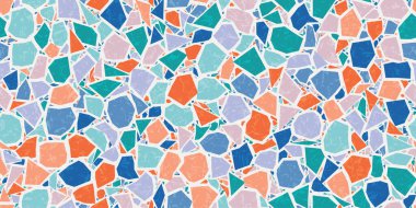 Kusursuz bir vektör örneği örneği. Benekli benekli tanecikler arka planda farklı boyutlarda ve renklerde.