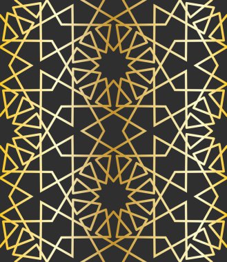 Geometrik tasarım, basit çizgi sanatı, kusursuz tekrar eden vektör deseni. Fayanslar, tekstil ve duvar kağıtları için mükemmel.