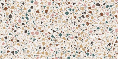 Kusursuz bir vektör örneği örneği. Benekli benekli tanecikler arka planda farklı boyutlarda ve renklerde.