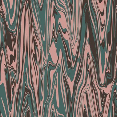 Fraktal mermer ven dalgalı mürekkep boyası sıvı çizgisi.