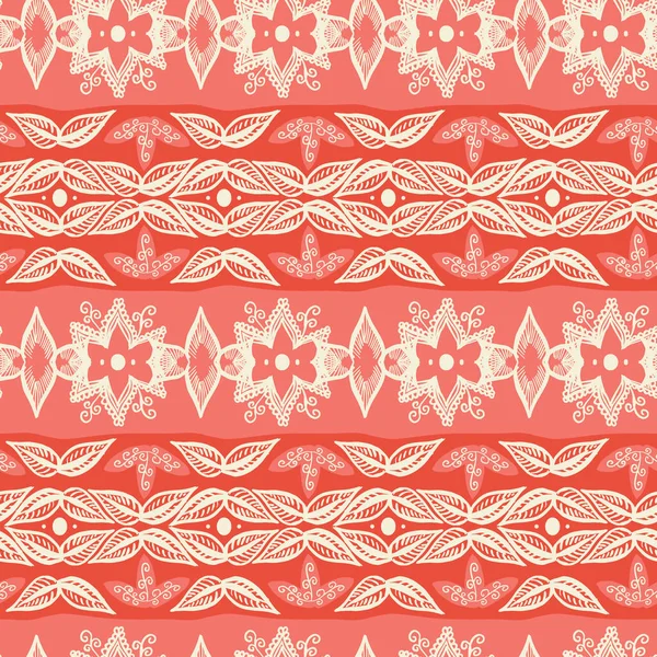 Bohème Floral Motif Vectoriel Répété Sans Couture Design Textile Graphique — Image vectorielle