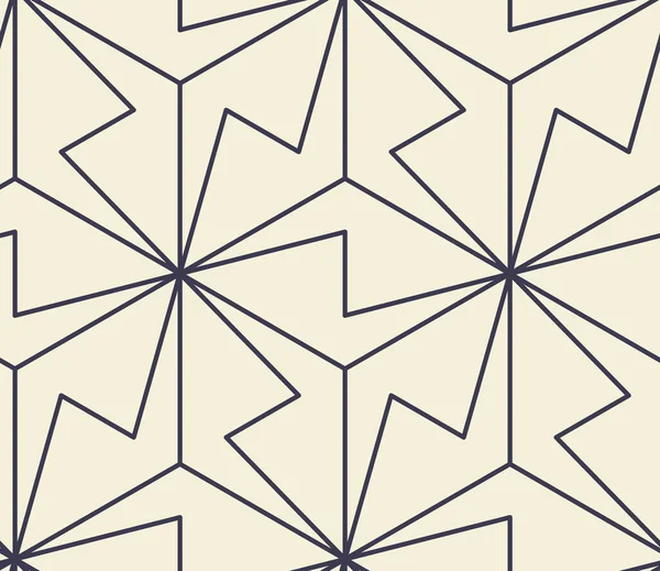 Вмс Креме Исламский Сакральный Геометрический Дизайн Простая Линия Искусства Бесшовные — стоковый вектор