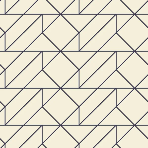 Navy Cream Islamic Sacred Geometric Design Simple Line Art Seamless — Stock Vector