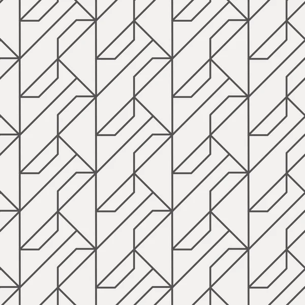 Geometric Design Simple Line Art Seamless Repeat Vector Pattern Perfect — Stock Vector