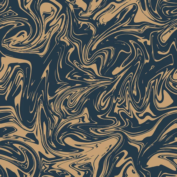 Wellenförmige Linie Künstlerische Swatch Abstraktes Vektordesign Nahtlose Musterwiederholung — Stockvektor