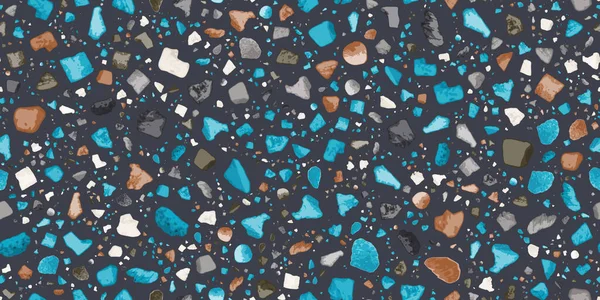 Безшовний Векторний Візерунок Повторення Плямистий Колір Плямистий Геометричний Камінь Схожий — стоковий вектор