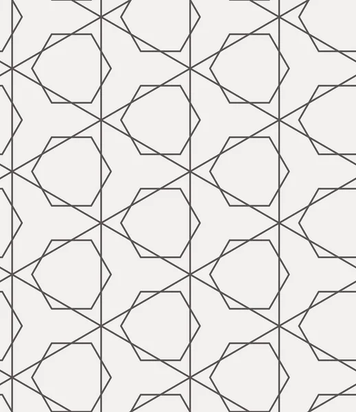 Geometric Design Simple Line Art Seamless Repeat Vector Pattern Perfect — Stock Vector