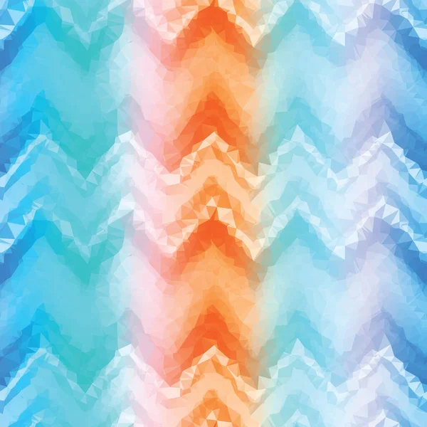 Chevron pintura grungy cepillado azulejo geométrico sin costuras — Vector de stock