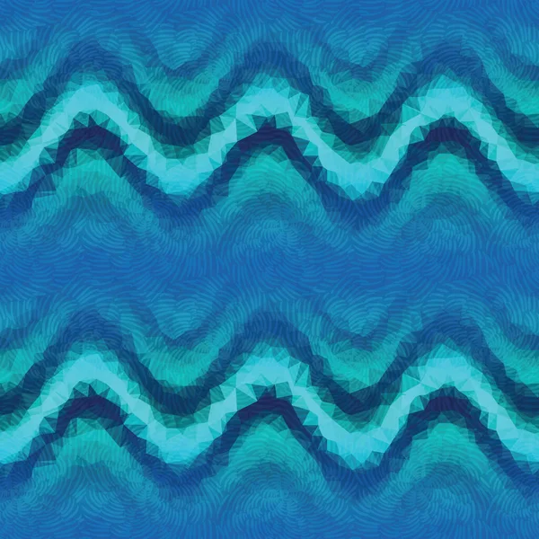 Chevron pintura grungy cepillado azulejo geométrico sin costuras — Vector de stock