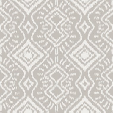 Etnik eski Endonezya 'nın bulanık dokuması kusursuz, tekrarlanmayan vektör örneği. Kültürel tasarım ev dekorasyonu, moda ve durağanlık için harika. Üretken sanat. İnce dikey çizgiler.