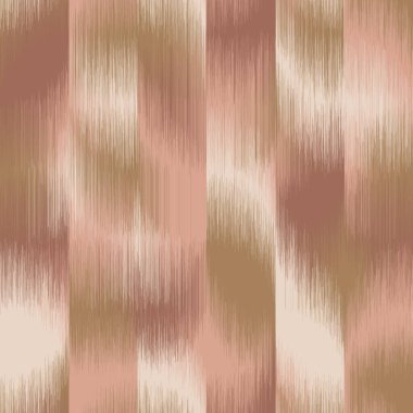 Doğal terra cotta çöl toprak kamuflaj renklerinde dikey çizgili ikat tasarımı. Tahta tanesine benziyor. Gradyan, ombre, bulanık, yumuşak. Ev dekorasyonu, moda, sabit duruş için harika. Üretici Sanat.