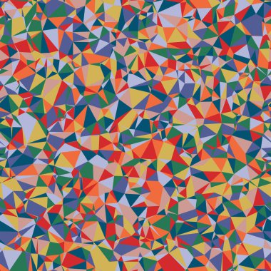 Çılgın Renkli Üçgen Doku Kusursuz Tekrarı Parlak Gökkuşağı Renkleri. Soyut, Geometrik, Detaylı. Rastgele. Üretici Sanat.