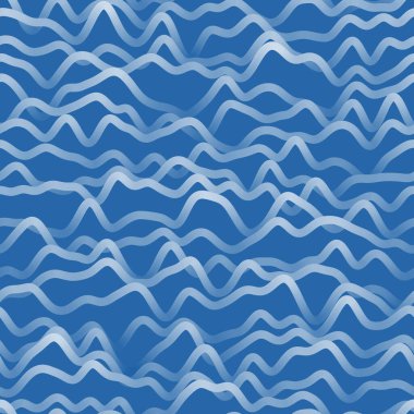 Soyut su kavramı. Yükselen dalgaların alışılmadık tasviri. Kodlanmamış tekrarlayan vektör örneği. Üretici Sanat.
