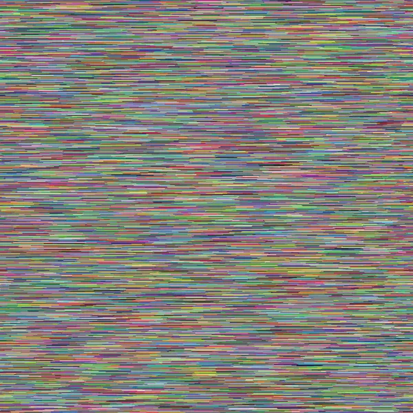 Lignes Horizontales Multicolores Aléatoires Glitch Art Texture Sonore Granuleuse — Image vectorielle